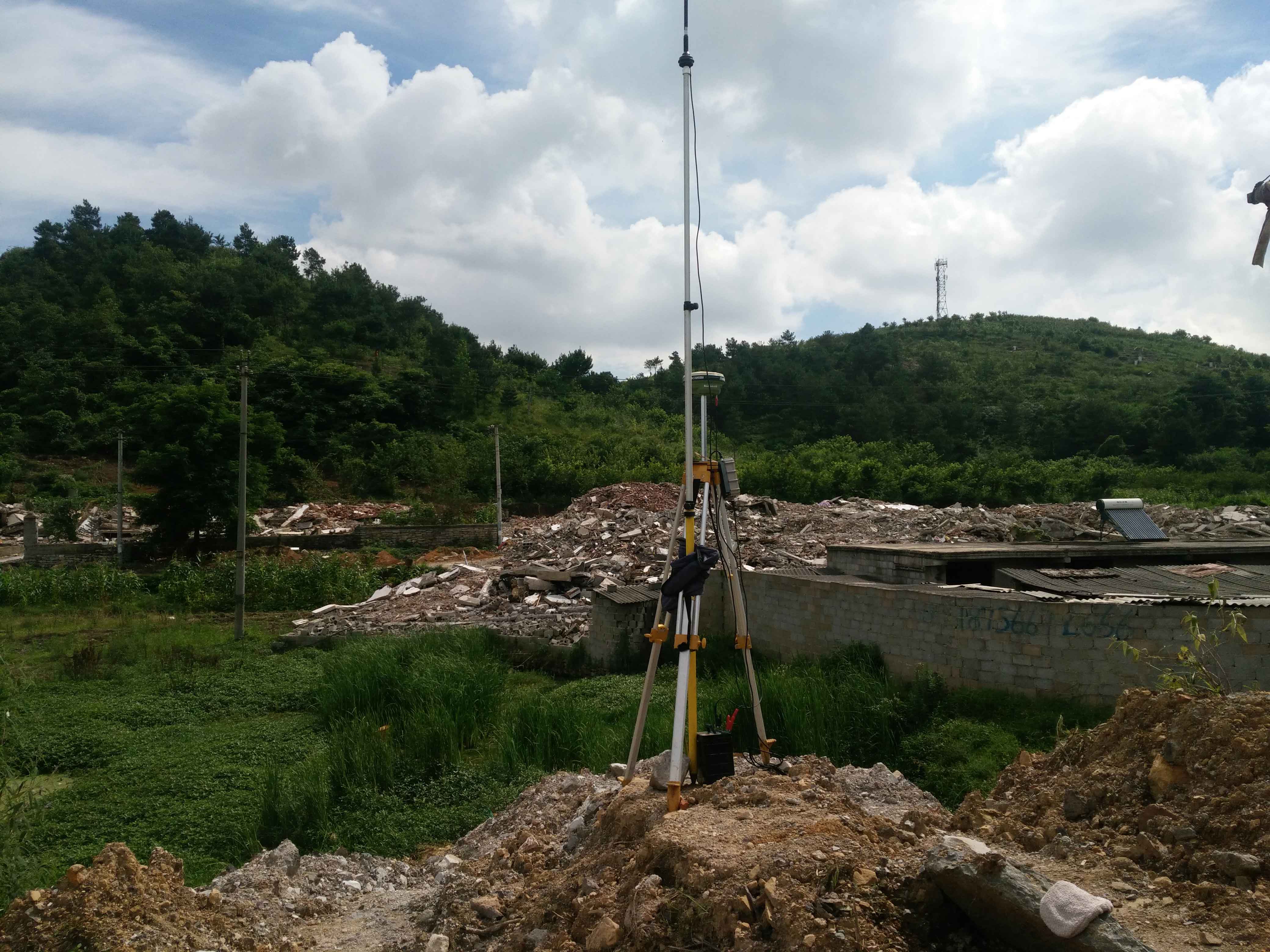 建設項目土石方測量現場